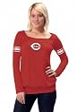 Cincinnati Reds Women's Long Sleeve Armband Jersey Top - by Alyssa Milano