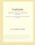 Confession (Webster's English Thesaurus Edition)