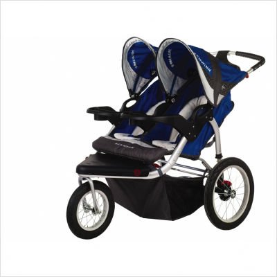  Turismo Swivel Wheel Jogger Double Stroller 