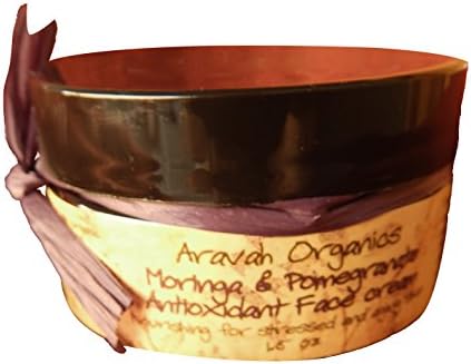 Moringa and Pomegranate Antioxidant Face Cream - Rejuvenates Dull, Tired, Wrinkled, Aging Skin - Aravah Organics