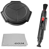Auto Lens Cap for PANASONIC LUMIX DMC LX5 LX-5 (self-retaining Black) + 1 Lens pen Lenspen + 1 Ultra Fine GOJA Microfiber Cleaning Cloth