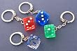 Lot of 12 Dice Keychains