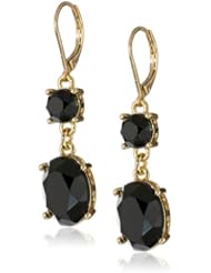 Anne Klein "A Stones Throw" Double Leverback Drop Earrings