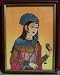 Traditional Elegant Lady & Jam Painting made with Gem Stones