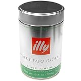 Illy decaffeinated ground coffee, 8.8oz can.