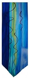 Men's J. Jerry Garcia Neck Tie Limited Edition Collection Forty-three Wired Crossroads Blue Blend 100% Silk