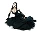 MIEDERKLEID DARK BEAUTY + TÜLLROCK + STULPEN ~ GOTHIC HOCHZEIT Gr. 44-46