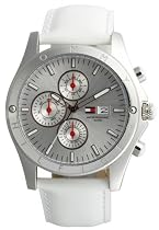 Tommy Hilfiger Women's Chronograph White Patent Leather Watch #1780648