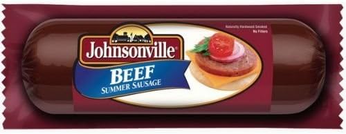 Johnsonville Beef Snack Summer Sausage, 9 Ounce -- 12 per case.