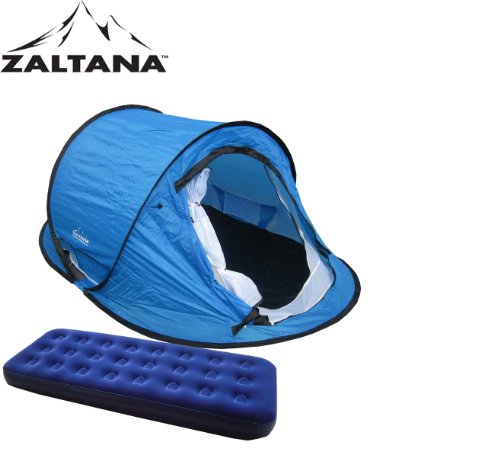 POP UP TENT WITH AIR MATTRESS(SINGLE) SET