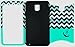Galaxy Note 4 Case, Bastex Heavy Duty Hybrid Protective Case - Soft Teal Silicone Cover with Chevron Anchor Hard Design Shell Case for Samsung Galaxy Note 4