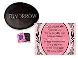 Tomorrow Polished Worry Stone of Sentiment in Keepsake Tin Picture