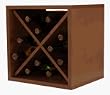 Square Diamond Cube in Chestnut with Satin Finish