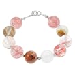Handmade Quartz & Silver Bracelet