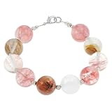 Handmade Quartz & Silver Bracelet