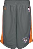 Adidas Phoenix Suns Grey 10 Inseam Deep Three Embroidered Basketball Shorts
