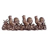 Rooster Chicken Brass Wall Mounted Key Hook