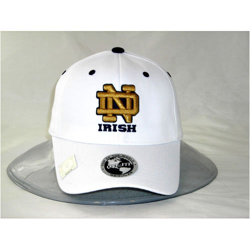 Notre Dame Adult One-Fit Hat (White)