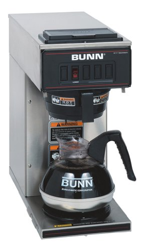 BUNN 13300.0001 VP17-1SS Pourover Coffee Brewer with 1 Warmer, Stainless Steel