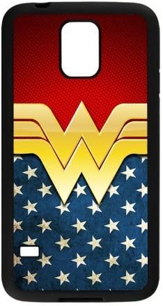 LeonardCustom Protective Hard Rubber Coated Cover Case for Samsung Galaxy S5 SV, Wonder Woman -LCS5U230
