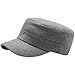 RaOn A108 New Fashion Wool Winter Warm Simple Design Club Army Cap Cadet Military Hat (Gray)