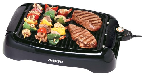 NEW SANYO HPSSG2 BBQ GRILL INDOOR 850WATTS NONSTICK (Home & Office)