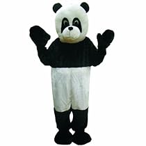 Hot Sale Dress Up America Panda Bear Mascot, Black/White, One Size
