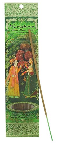 1 X Krishna - Vetiver, Cedarwood & Halanadi - Ramakrishnananda Hand-Rolled Stick Incense