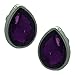 Sandi Silver Amethyst Crystal Clip On Earrings title=
