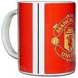 Man Utd Crest Retro Stripe Mug