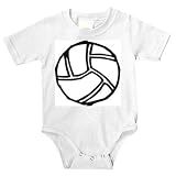 Onesie with Sweden, circle, volleyball, black and white, sports, Europe, round, ball, sphere