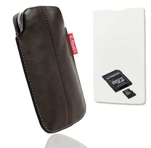 Krusell Starter Set f&uuml;r LG KP500 (Handy Tasche, Speicher Karte 4GB, Schutzfolie) Preisvergleich