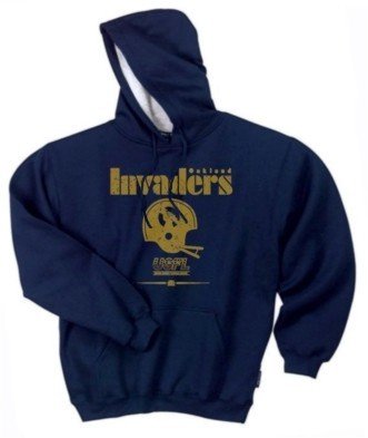 Oakland Invaders USFL Sweatshirt with Contrasting Hood