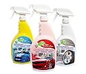 3 Pack Combo, 32 Oz. Bottles, 1 Each of Complete Clean, Eco Tire Shine, Clean & Superior, With 6 Microfiber Towels
