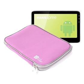 DURAGADGET Durable Pink Neoprene Pouch Compatible With Hannspree HANNSpad by 