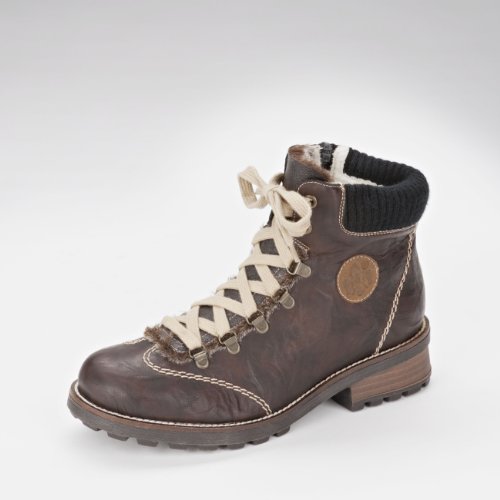 Rieker Swetlana Z0430 Damen Stiefel Lederimitat, Braun, Größe 38