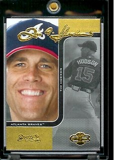 2006 Topps Co-Signers Tim Hudson Atlanta Braves Baseball Card #61 - Mint Condition - In Protective Display Case !!