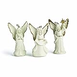 Mikasa Holiday Splendor Angel Ornaments Set of 3