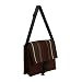 Jute Brown Messenger Bag-Stripe Pattern 