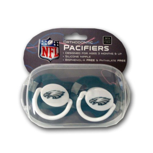 Baby Fanatic 2-pack Pacifiers - Philadelphia Eagles