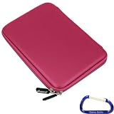 Gizmo Dorks Hard EVA Cover Case (Pink) with Carabiner Key Chain for the Coby Kyros Internet 7 Touchscreen Tablet