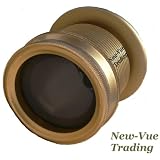 Wide Angle Peephole Door Scope Viewer Gold ABS 2 3/8