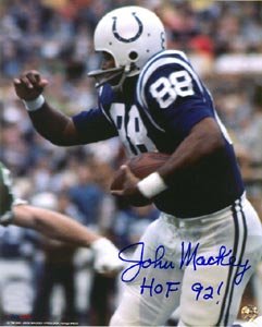 John Mackey Signed Baltimore Colts 8x10 Photo - HOF 92