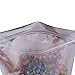 100 Assorted Translucent/Silver/Colored Flat Metallic Foil Zip Sealable Locking Bags Pouch 8.5x13cm (3.3x5.1