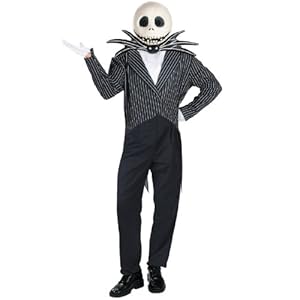 Jack Skellington Adult Halloween Costume, XL