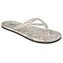 Women's Mossimo&reg; Lorelai Faux-Snake Flip Flops - White