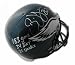 Autographed Brian Dawkins Philadelphia Eagles Replica Full Size Helmet Inscribed 183 GMS 34 INT 21 Sacks