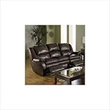 Allegro Dual Reclining Sofa Leather: Coffee Allegro Dual Reclining Sofa Leather: Coffee
