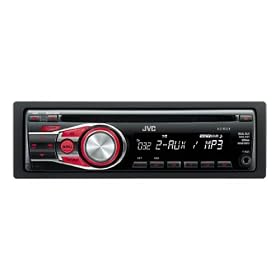 JVC KD-R321 Car CD Receiver with MP3 Stereo, Front Aux - Red Illumination