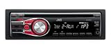 JVC KD-R321 Car CD Receiver with MP3 Stereo, Front Aux - Red Illumination